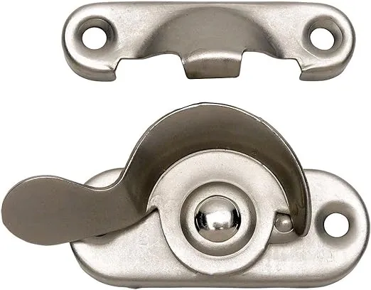 Designers Impressions 53713 Satin Nickel Window Sash Lock