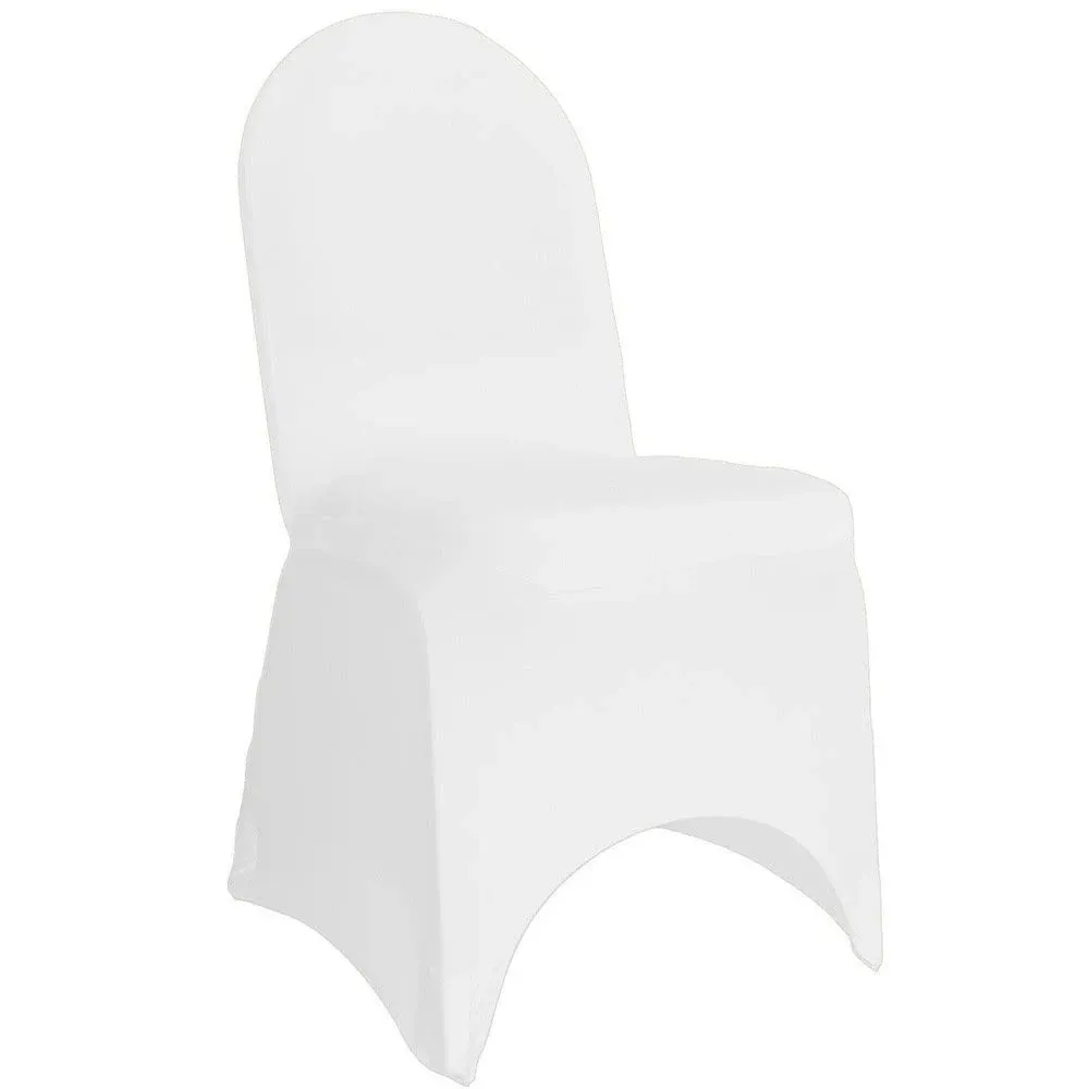 CV Linens White Spandex Banquet Chair Cover