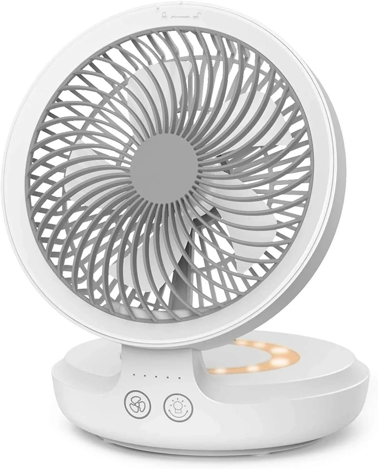 EDON Table Fan, Rechargeable Battery Operated Desk Fan with Auto Oscillation ...