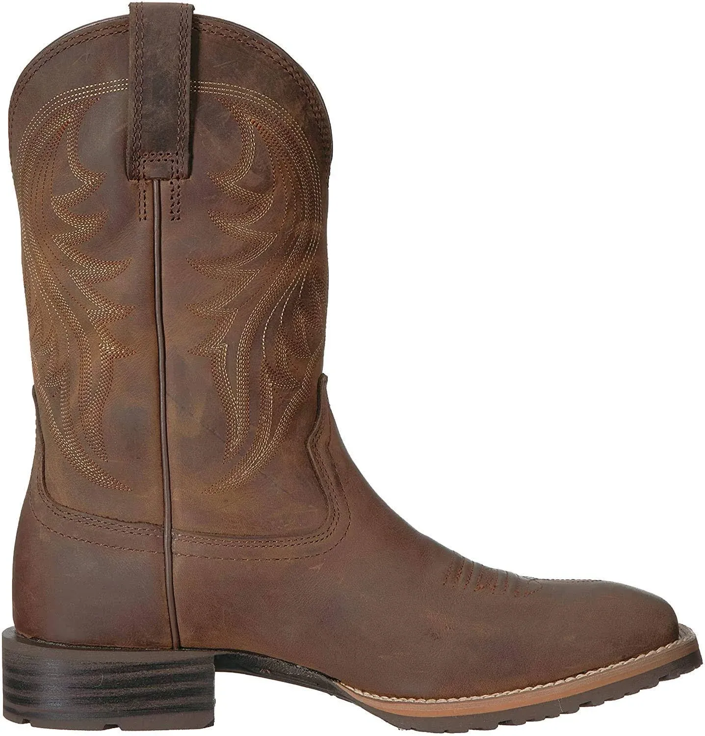 Ariat Men's Hybrid Rancher Western Boots - Distressed Brown