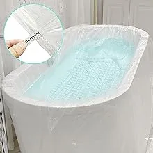 12 Pcs Bathtub Cover, Individual Pack Bathtub Liner Large (102x47') Disposable Bathtub Covers Liner Bag for Travel and Household, Portable Bath tub Liner Plastic Bag by Ausaulac