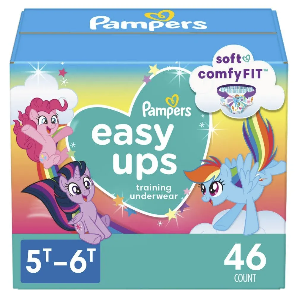 Pampers Easy Ups My Little Pony Training Pants Toddler Girls 2T/3T 84 Ct (Select for More Options)