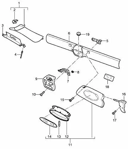 Cabriolet Hood Micro Switch. Porsche 986 Boxster / 987 Boxster (NO. 98661379502 / 98661379900) (Boxster 986 Upto 1999)