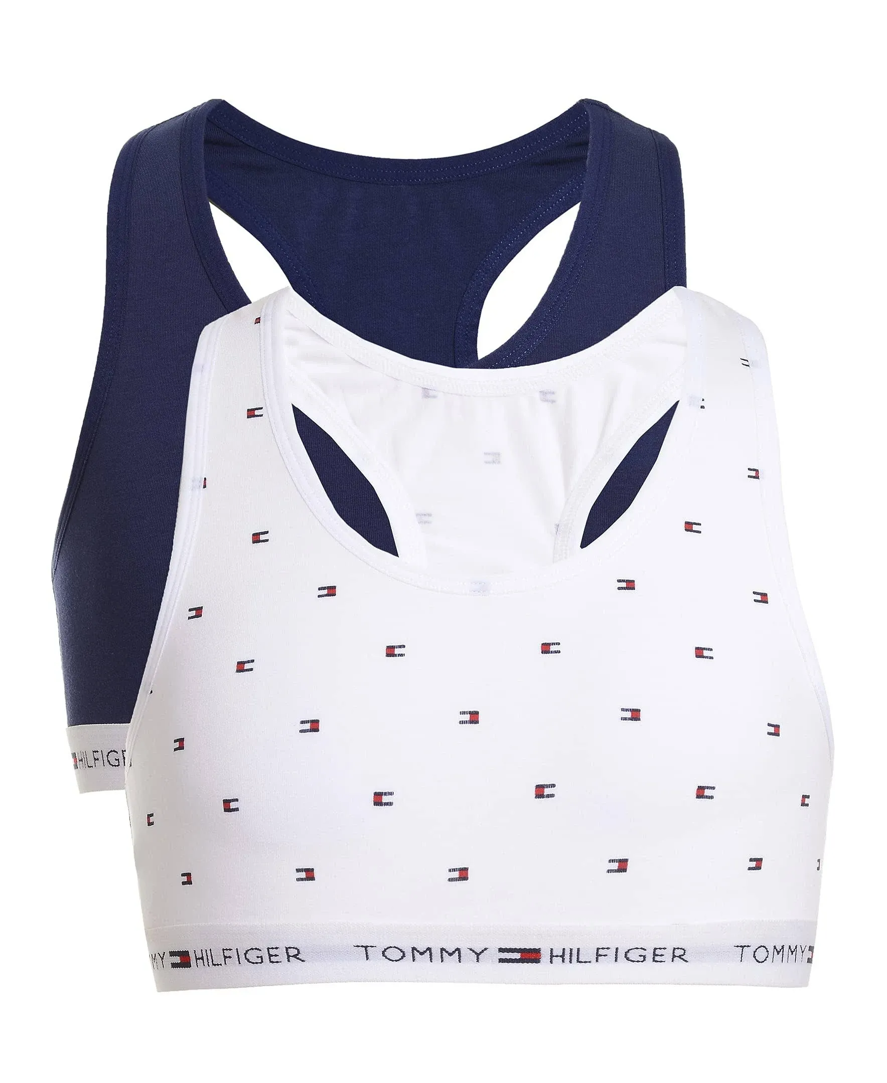 Tommy Hilfiger | Little &amp; Big Girls 2-Pk. Cropped Bras - White | Realry