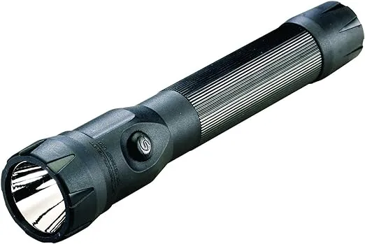 Streamlight 76813 PolyStinger DS LED Flashlight with 120-Volt AC/DC Charger, Black - 485 Lumens