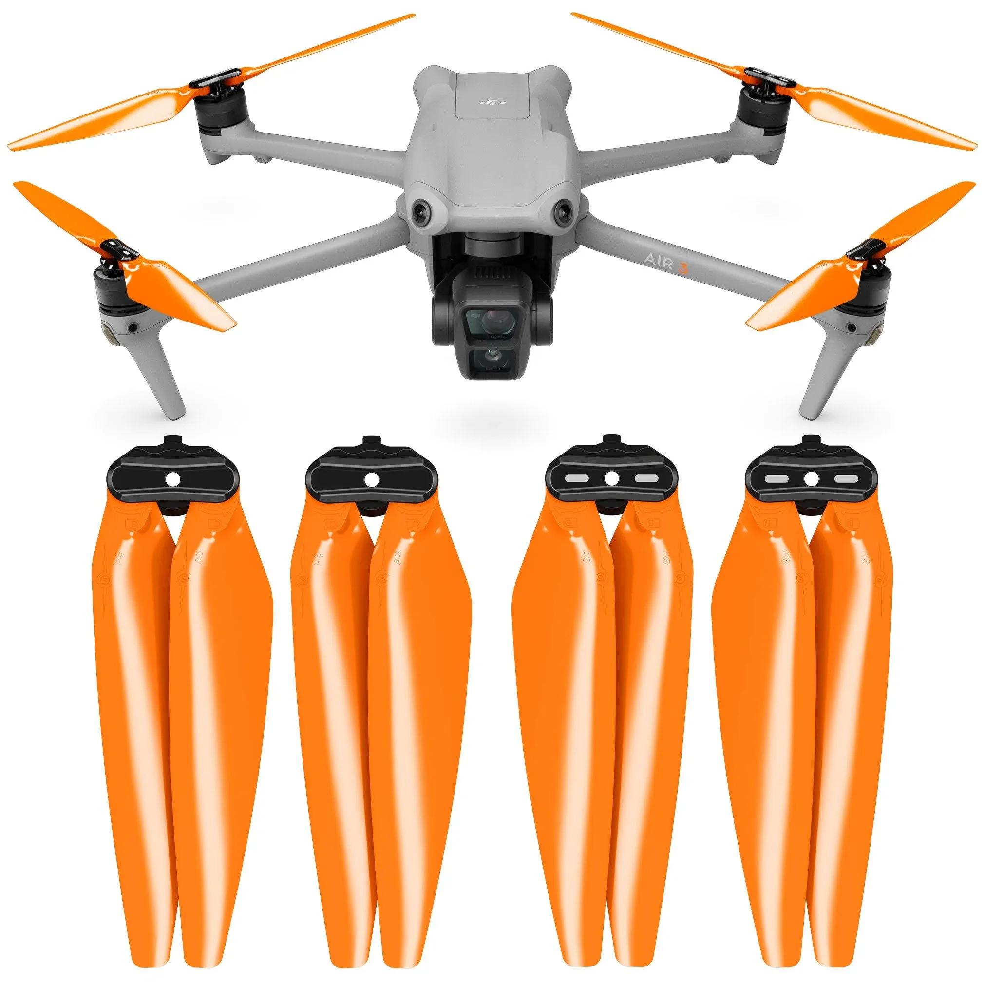 Master Airscrew Stealth Propellers for DJI Air 3 - Orange, 4 Pcs