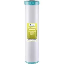 iSpring FG25B-KS High Capacity Heavy Metal Reducing GAC and KDF Whole House Water Filter Replacement Cartridge, 4.5” x 20”