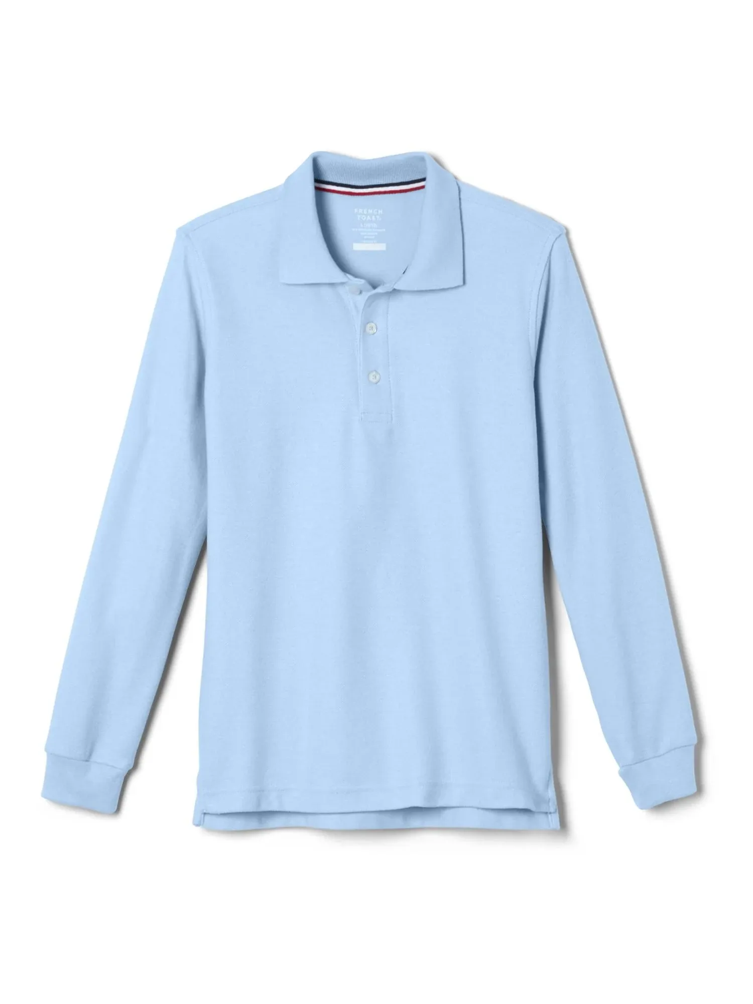 French Toast Pique Polo School Uniform Shirt with Long Sleeves for Boys and Girls