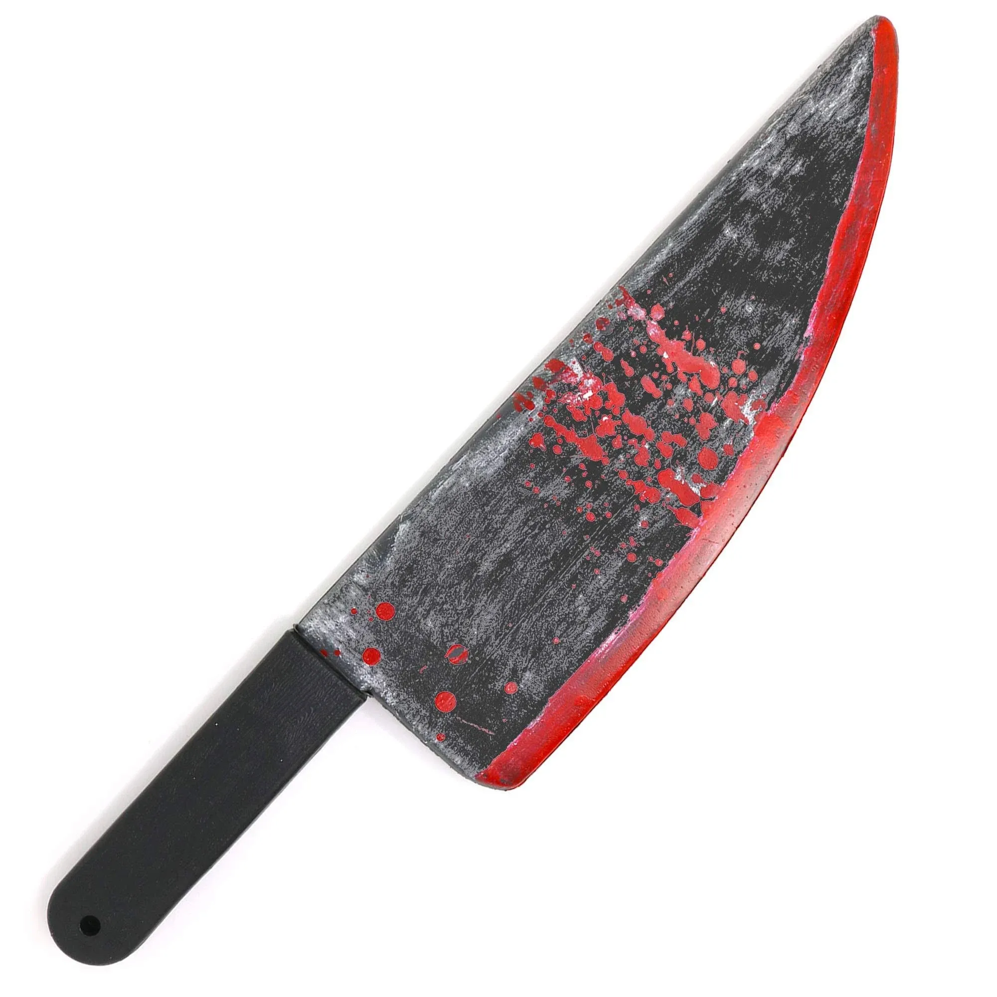 Bloody Butcher Knife Prop - Blood Stained Fake Costume Knives Props for Zombie Costumes