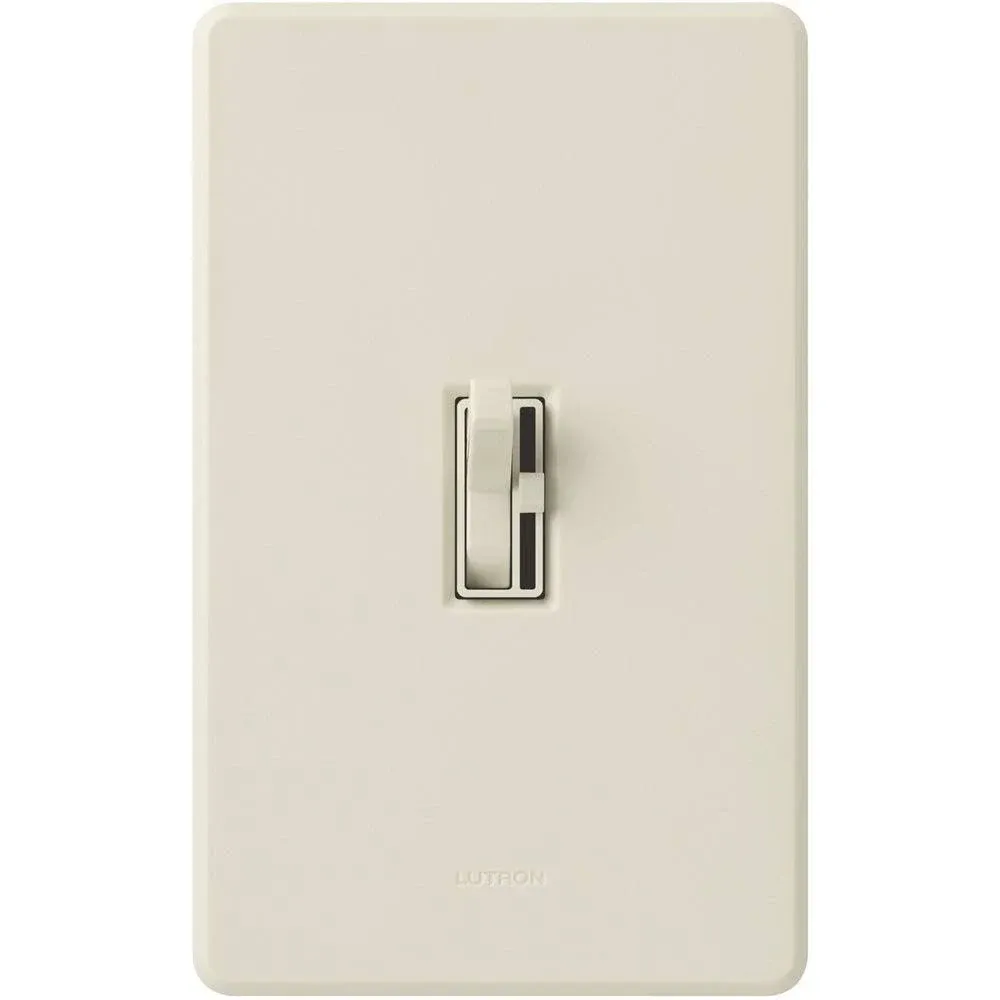 Lutron Toggler 1000-Watt 3-Way Incandescent Dimmer Switch, AY-103P-LA, Light Almond 