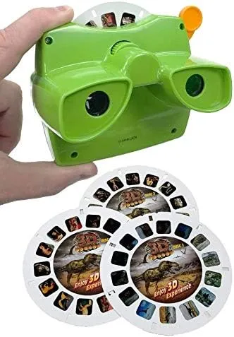 Back to Basics Warm Fuzzy Toys - 3D Viewer, Dinosaurs,Multi
