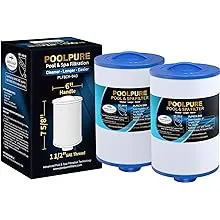 POOLPURE 6CH-940 Spa Filter Replaces PWW50P3(1 1/2&#034; Coarse Thread), 817-0050,...