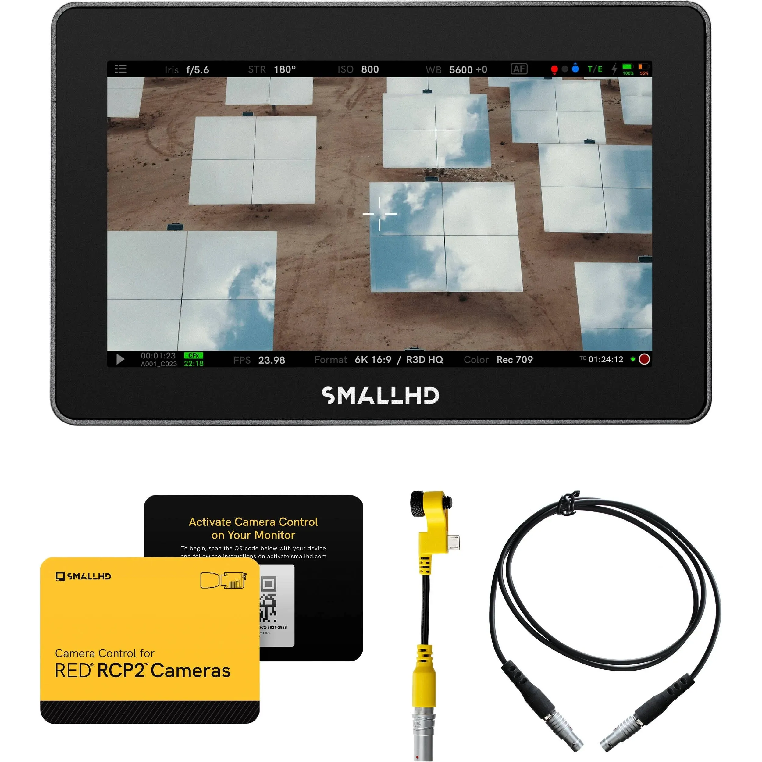 SMALLHD Indie 5 Camera Monitor with Daylight-Viewable 5-Inch Touchscreen Display, 1000nits Brightness, 3G-SDI and HDMI, PageOS 5 Software, Lightweight