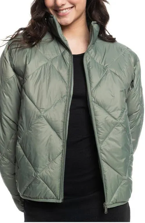 Roxy Womens Wind Swept Hooded Packable Padded Jacket