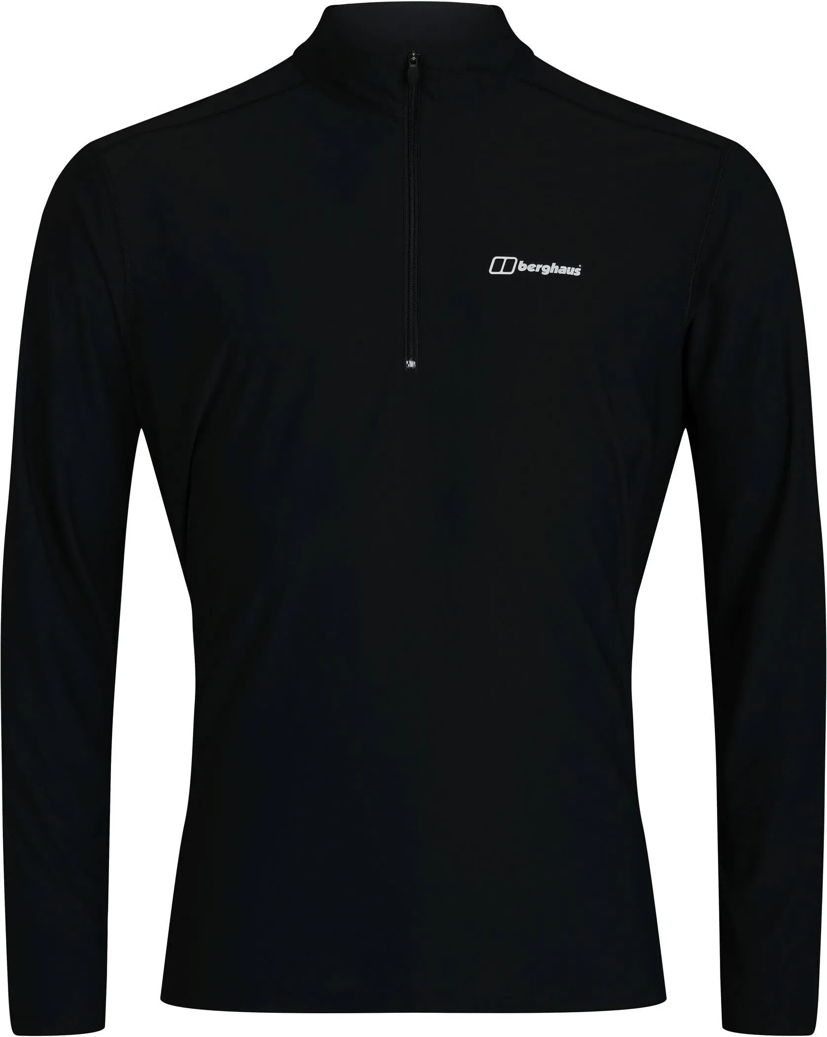 Berghaus Mens 24/7 Tech Long Sleeve Half Zip Tee Jet Black