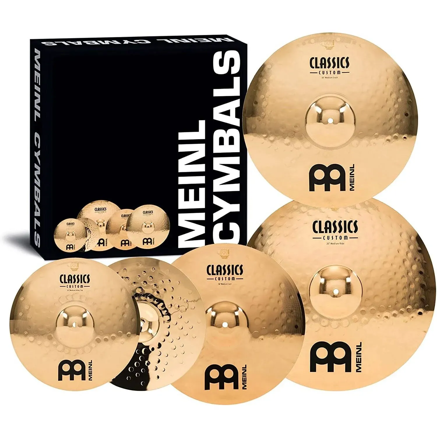 Meinl Classics Custom 3-Piece Cymbal Box Set with Free Crash