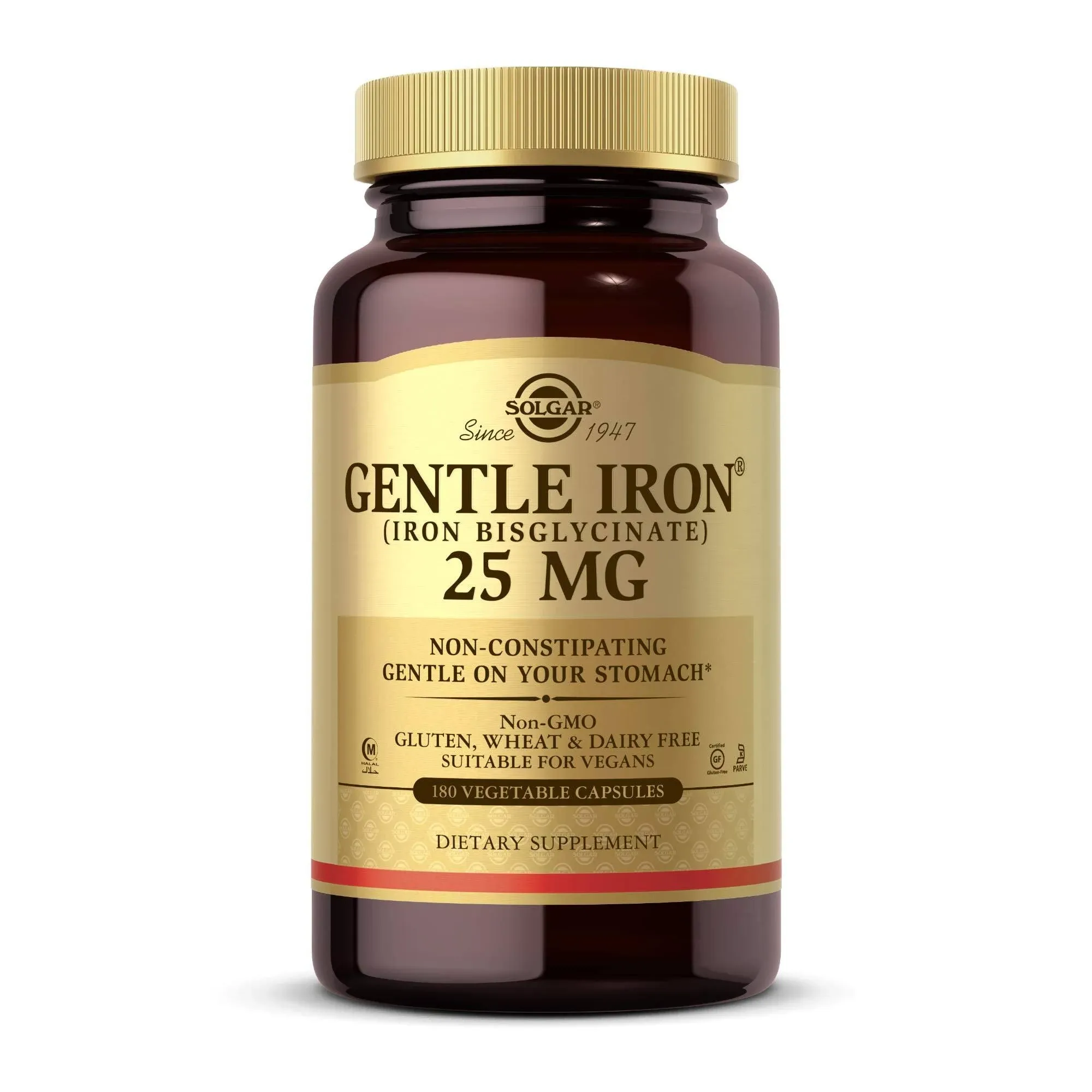 Solgar Gentle Iron 180 Vegetable Capsules