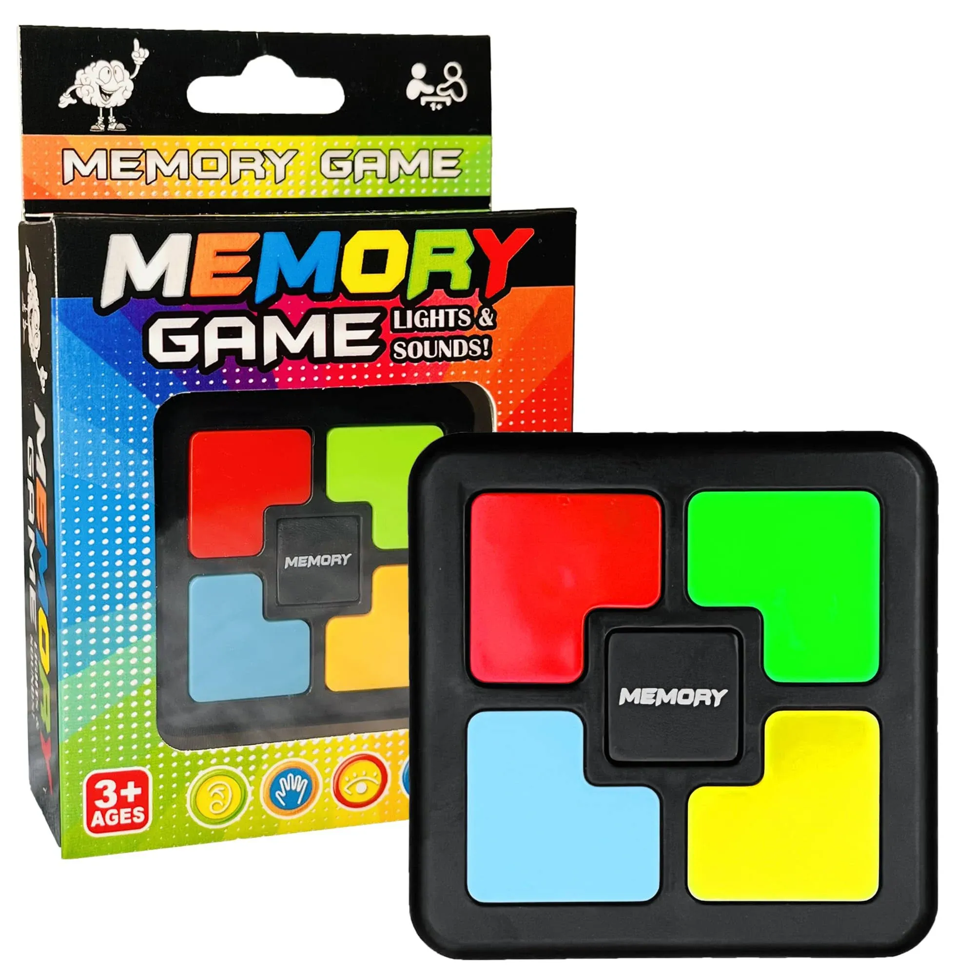 Light Up Memory Game Handheld Electronic Toys Color Memorizing Classic Board Games Quiz Game with Lights and Sounds