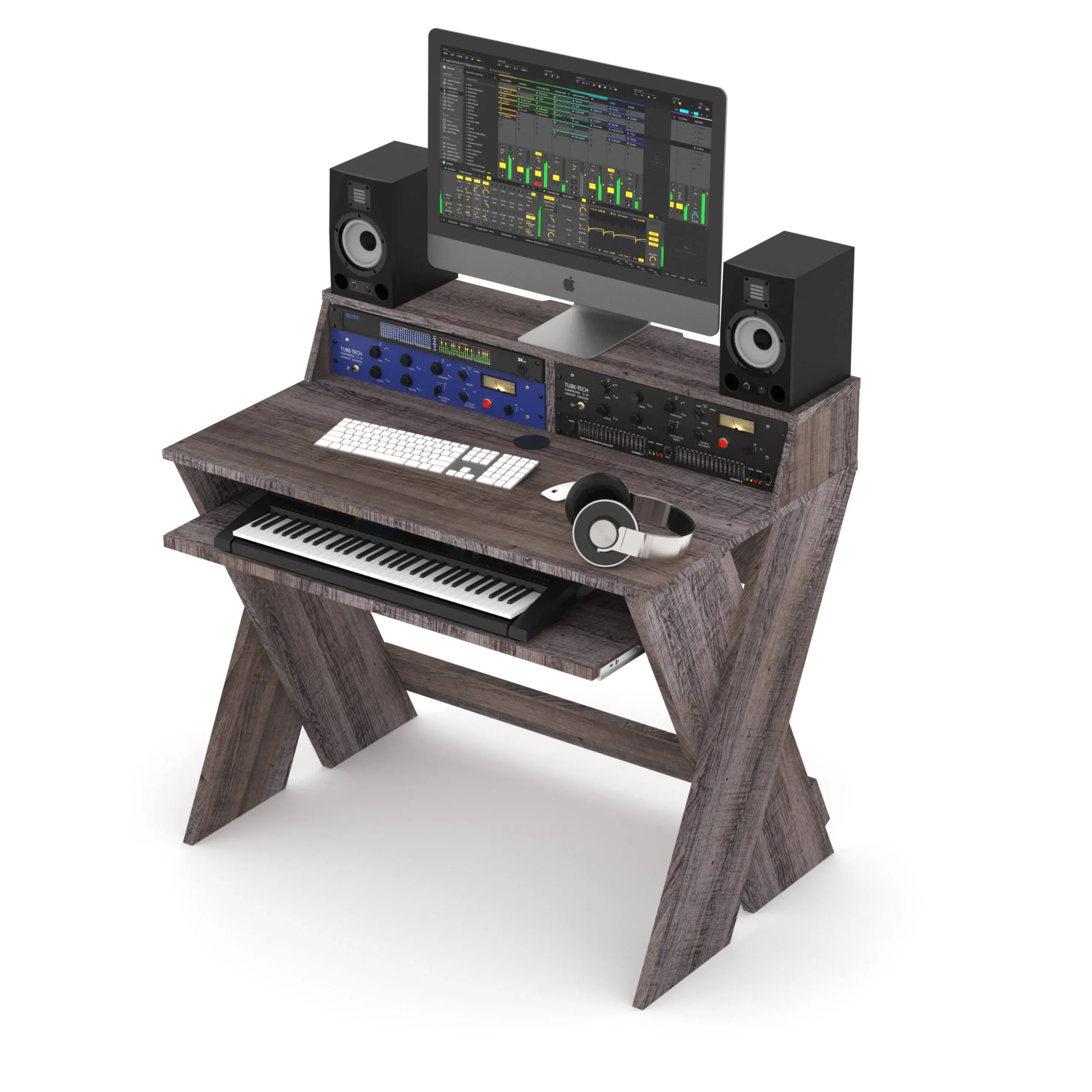 Glorious Studio Sound Desk Compact Walnut