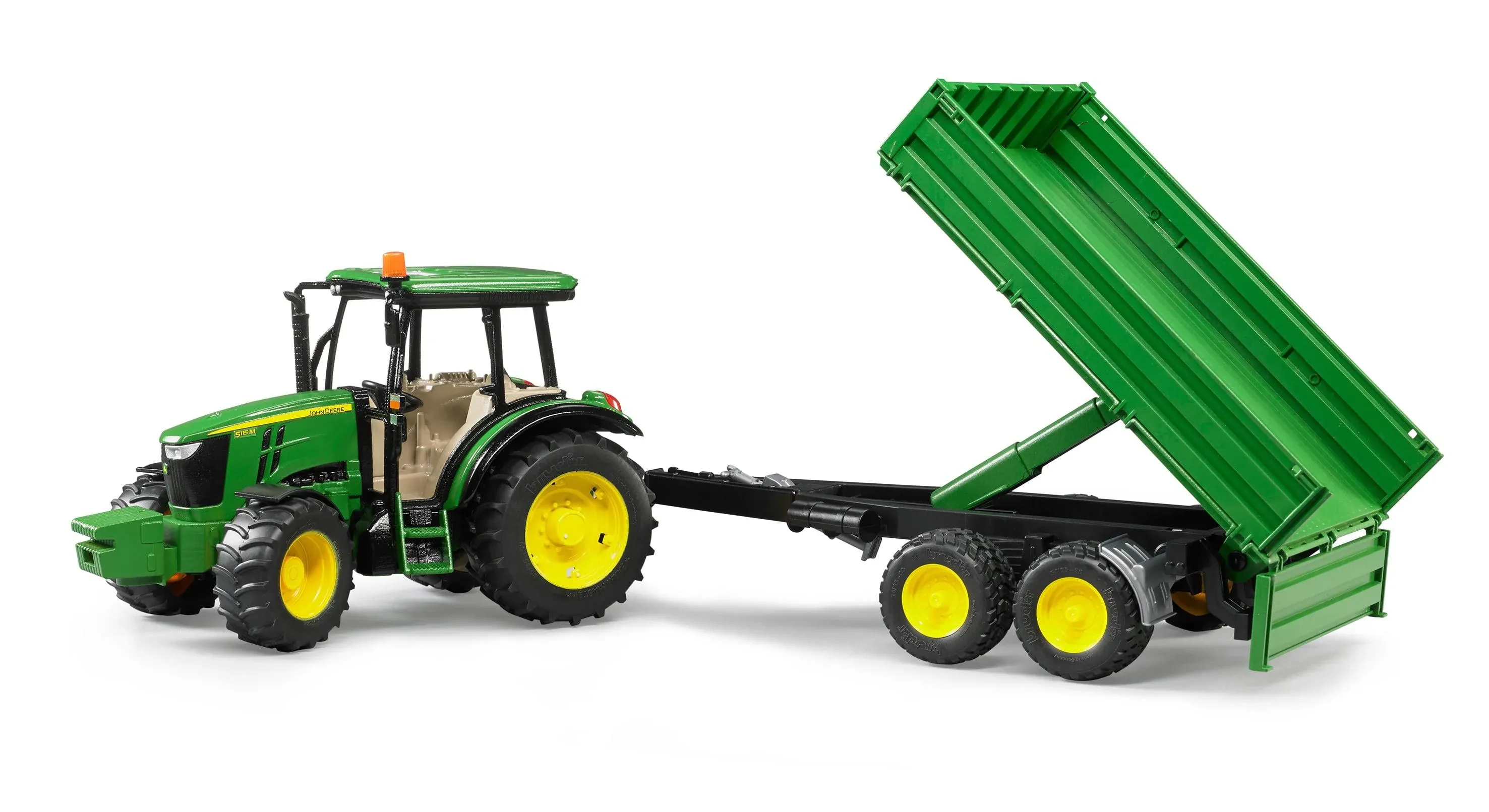 Bruder John Deere 5115M with Tipping Trailer - 09816 | Blain's Farm & Fleet