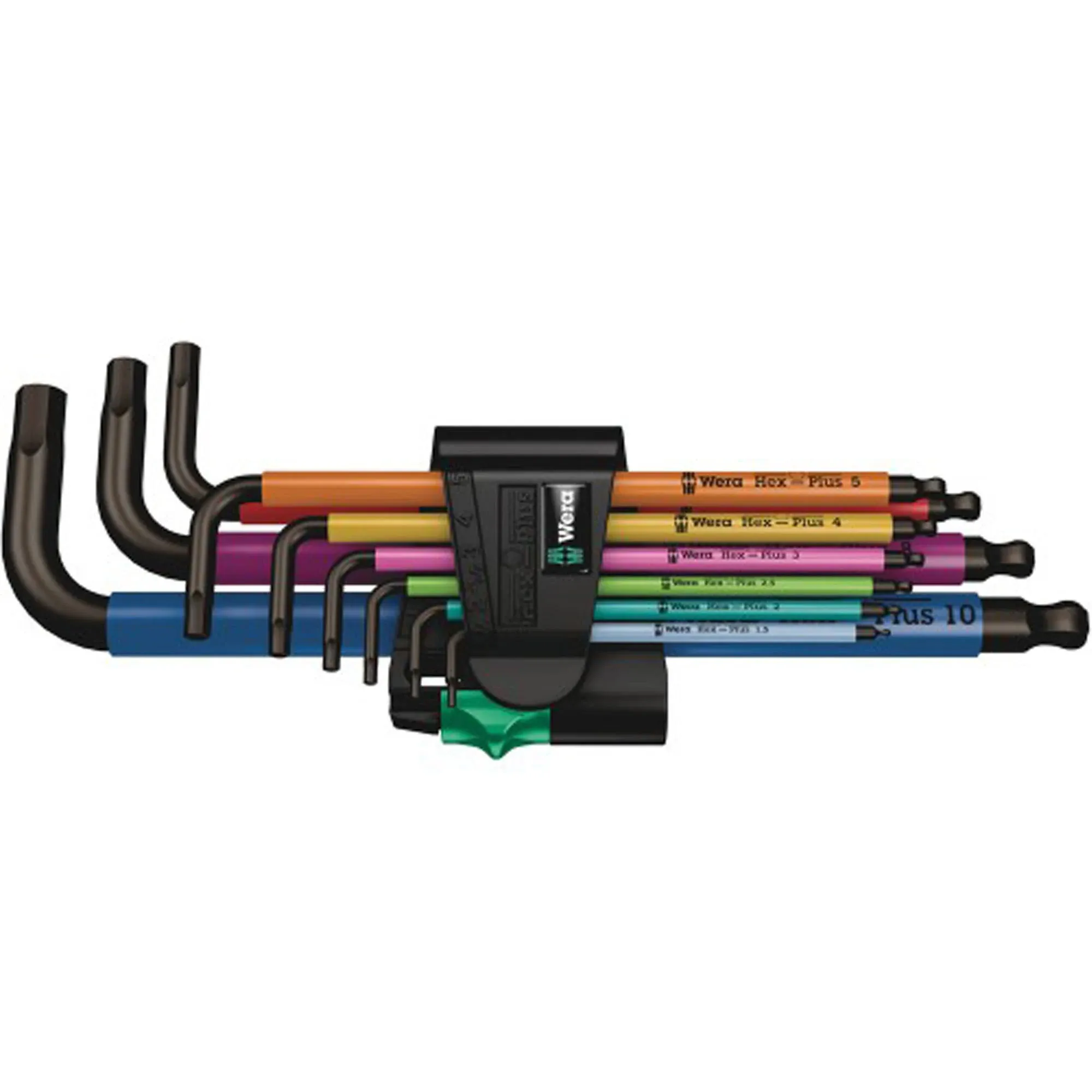 Wera 950/9 Hex-Plus L-Key Hex Wrench Set - Metric Multicolor