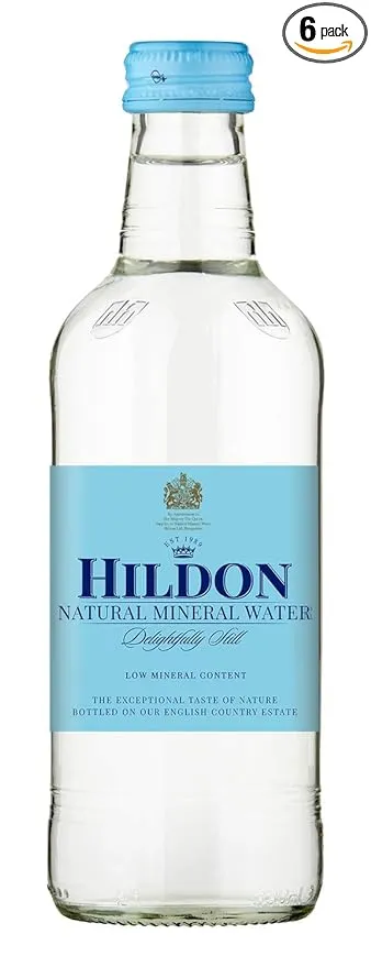 Hildon - Delightfully Still (Non-Sparkling) Natural Mineral Water, 11.2 fl oz (6 Glass Bottles)