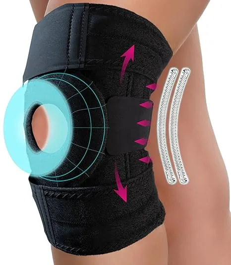 Knee Brace Support Protective Volleyball Knee Pads Professional Thick Sponge Compression Knee Sleeves for Dance Arthritis Joint Pain Relief Injury Recovery Fit Men Women