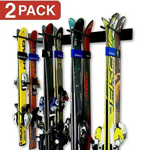 StoreYourBoard Ski Storage Rack, Indoor Wall Mount Garage Organizer (16 Skis)