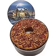 Jane Parker Bourbon & Rum Fruit Cake 48 Ounce Ring in a Collectible Holiday Tin