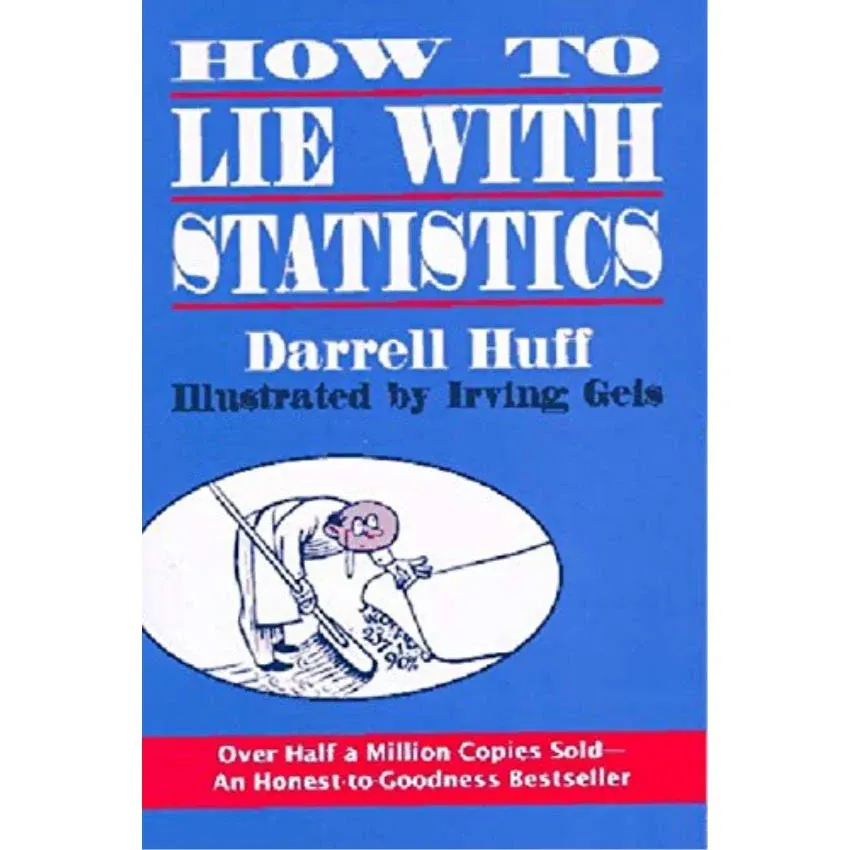 usa stock How to Lie with Statistics Paperback by Darrell Huff ENGLISH