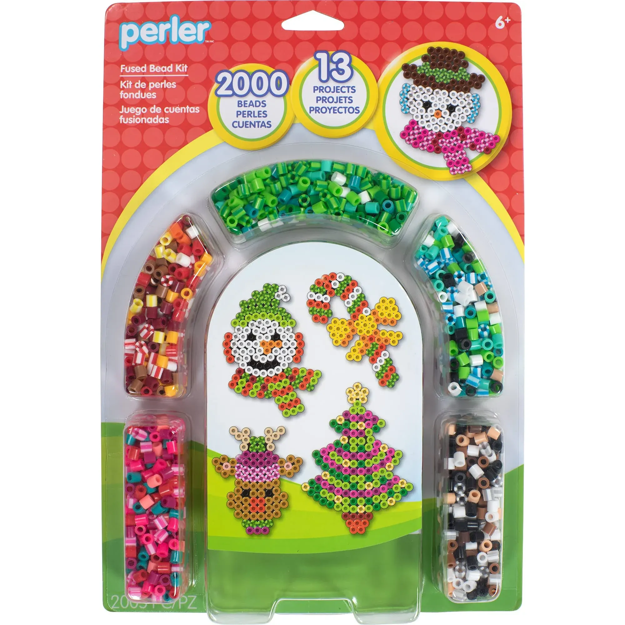 Perler Fused Bead Kit-Christmas (Pack of 3)