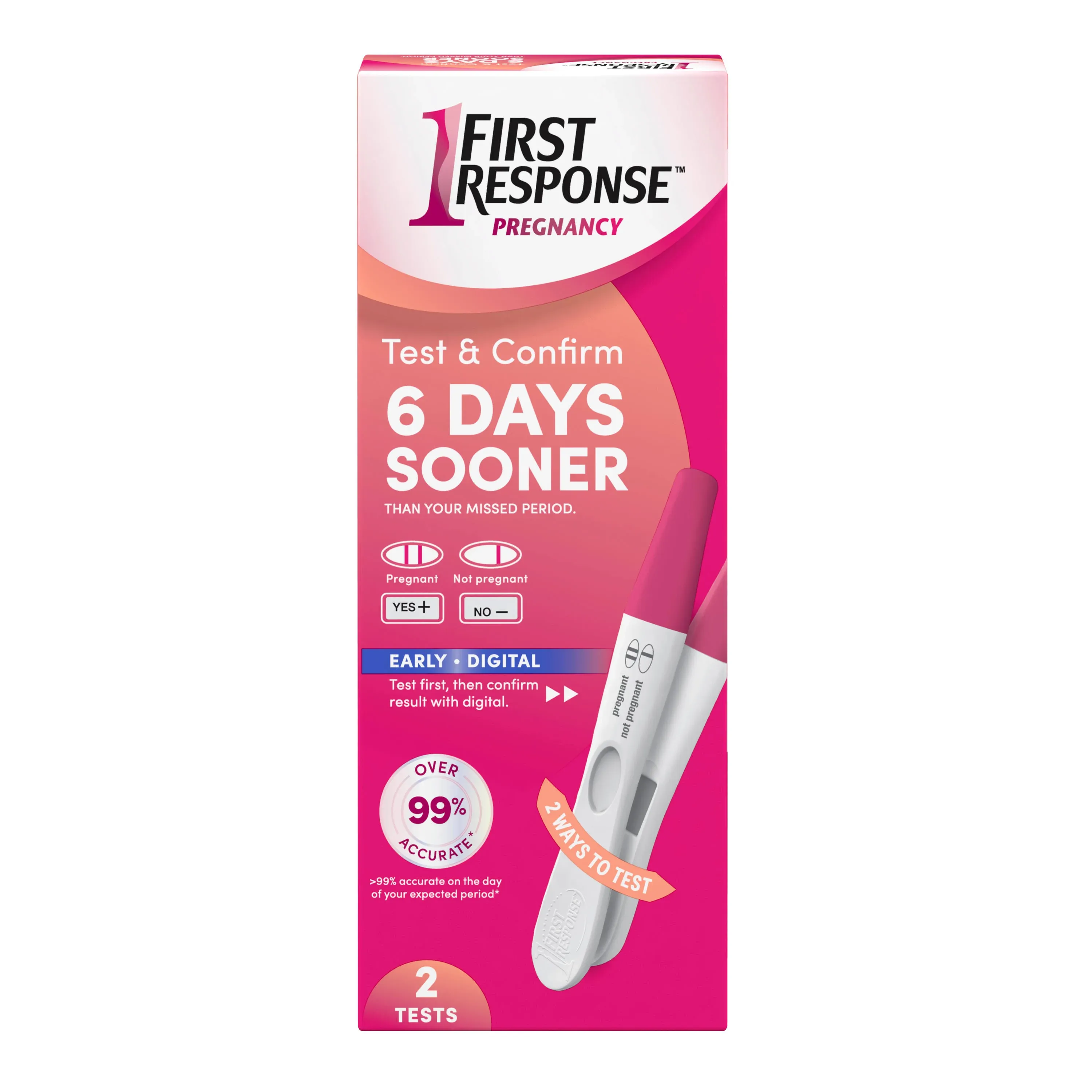 First Response Pregnancy Tests, Test & Confirm - 2 tests