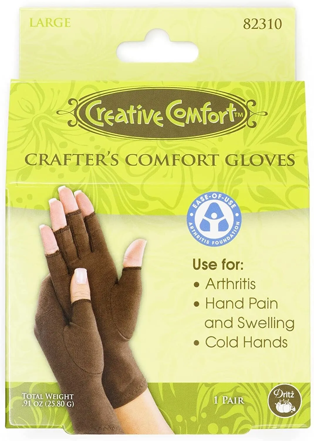 Dritz Large Creative Crafter's Comfort Gloves