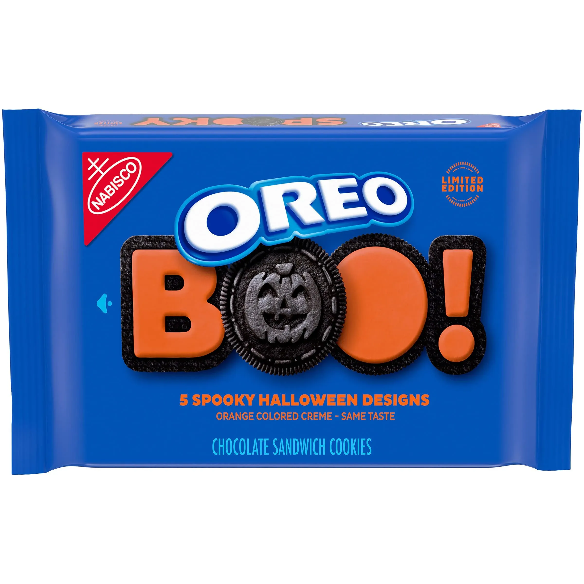 OREO Orange Creme Chocolate Sandwich Halloween Cookies, 5 Halloween Cookie Designs, 1 - 1.25 lb Pack