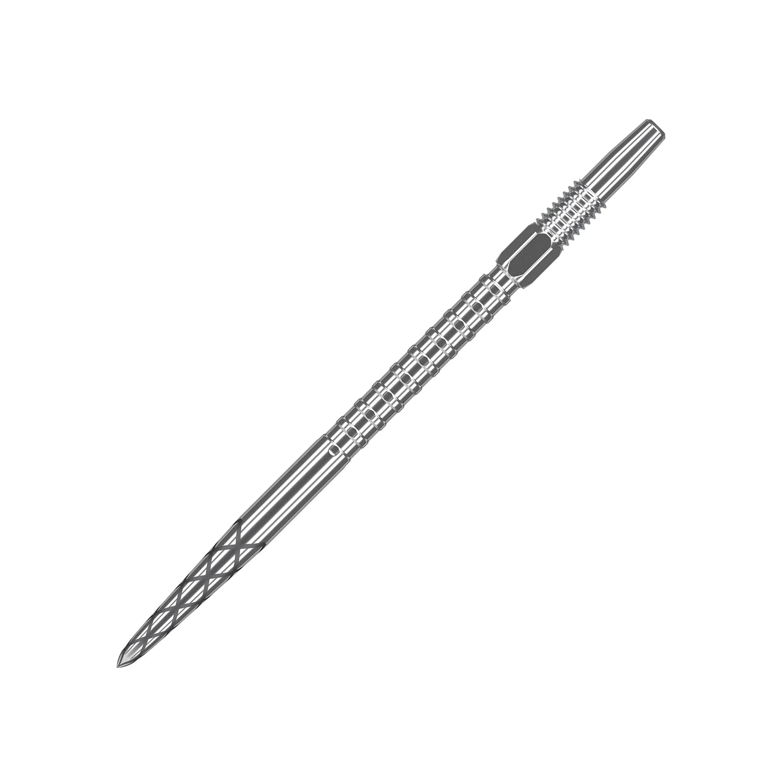 Target Swiss Diamond Pro Surge Grip Steel Points - Silver Short 26mm