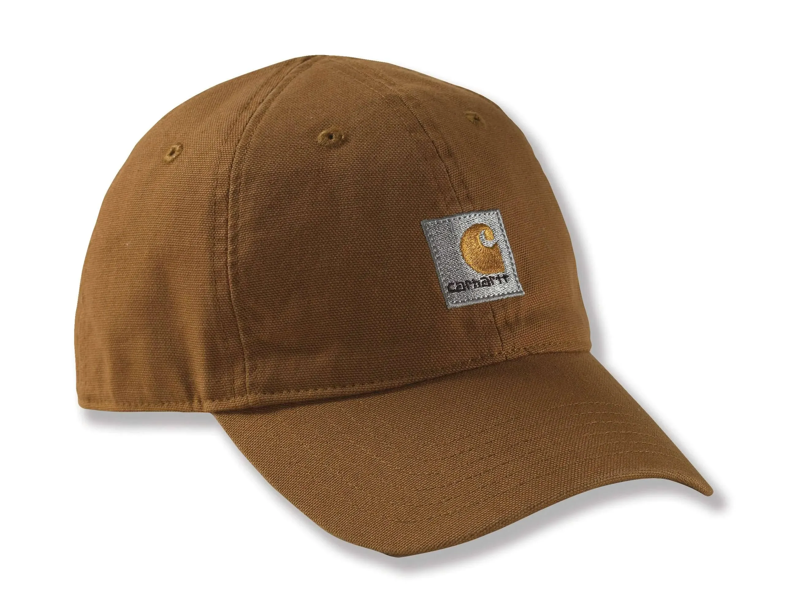 Carhartt Baby Girls Signature Canvas Baseball Cap, Brown 