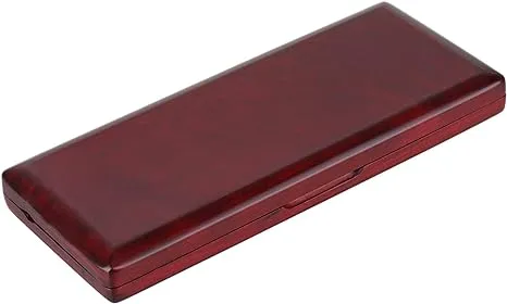 BQLZR Red Wood Bassoon Reed Box for 10 Reeds Hold or with Soft Velvet