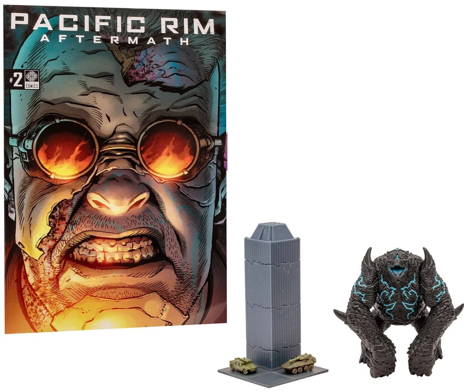 McFarlane Figura de Accion: Titanes Del Pacifico - Kaiju Leatherback Figura con Comic