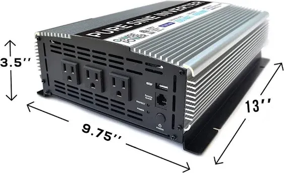 GoWISE Power 2000W Pure Sine Wave Power Inverter