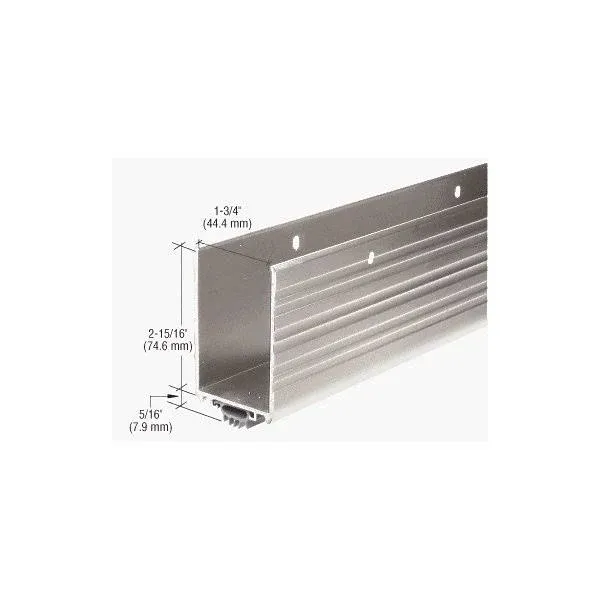 Aluminum Wrap Around Door Shoe With Vinyl Weatherseal For 36 inch Door