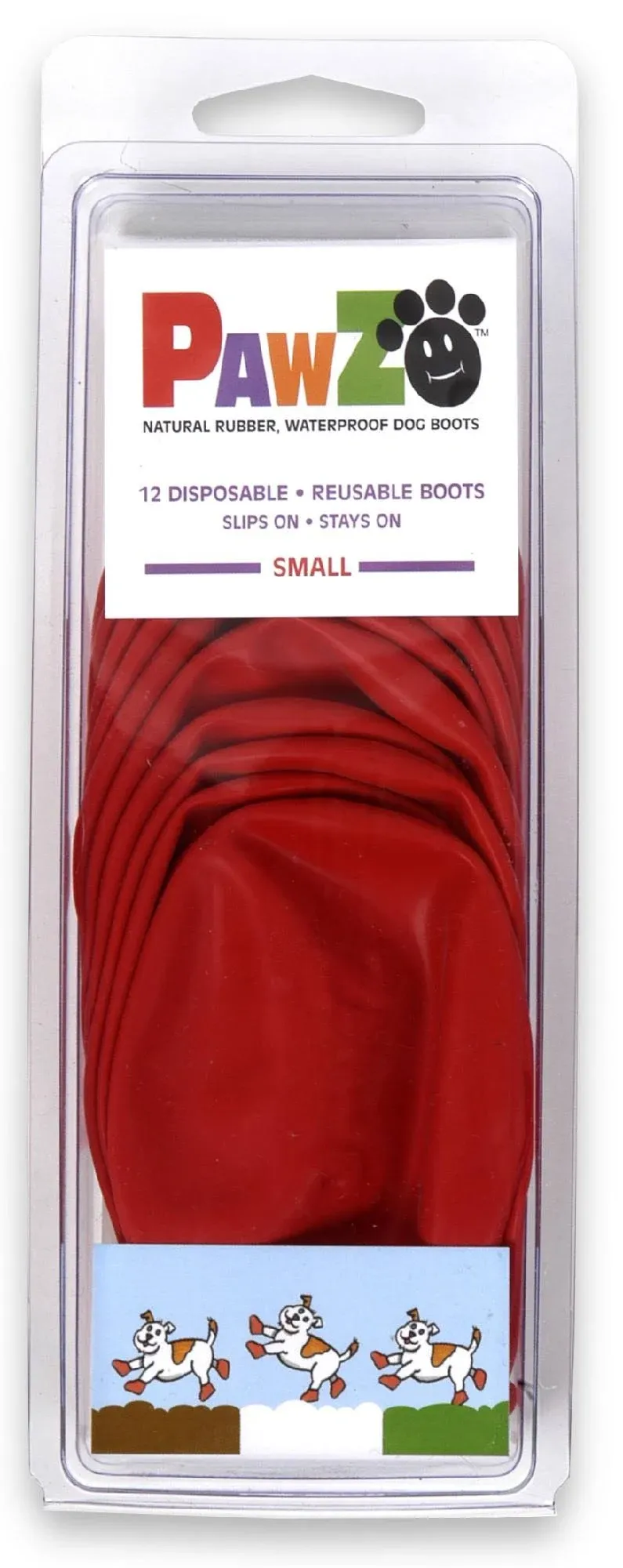 Pawz Red Dog Boots Small