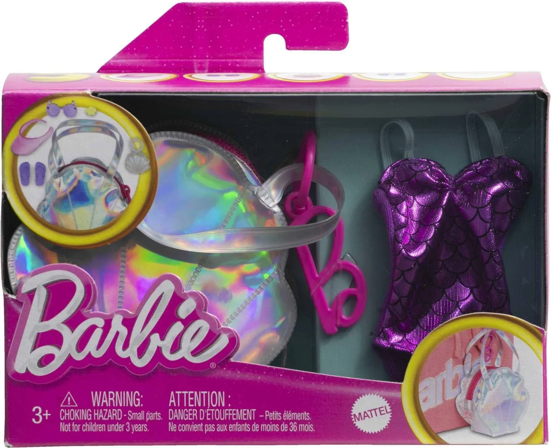 Barbie Clothes, Deluxe Bag With Swimsuit And themed Accessories