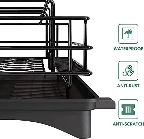 Majalis Dish Drying Rack For Kitchen Counter Stainless Steel Large