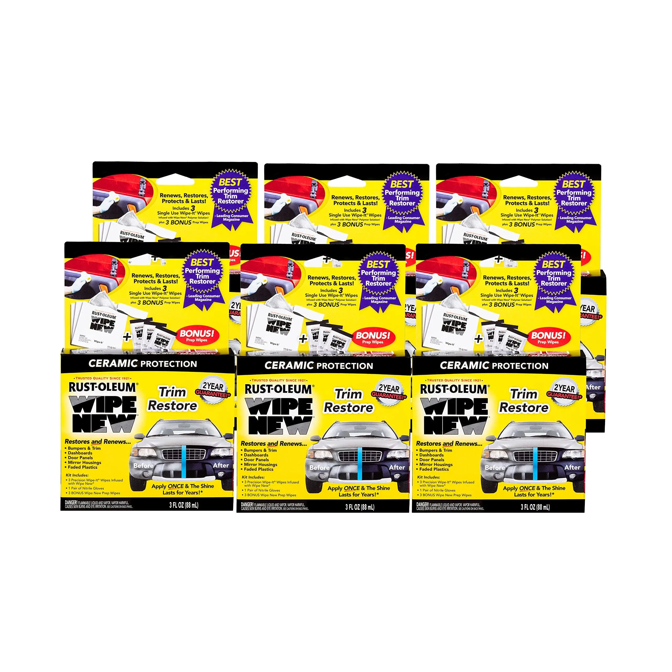 Wipe New 353616-6PK Trim Restore Kit, 6 Pack