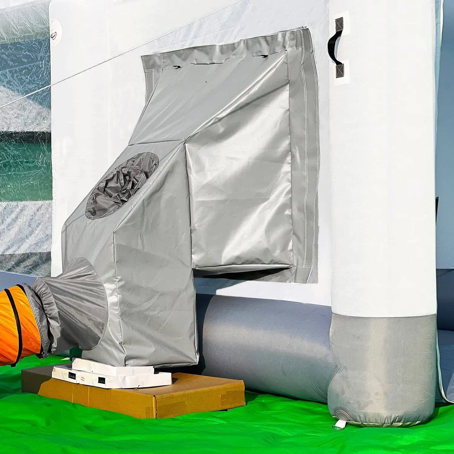 GORILLASPRO Portable Inflatable Paint Booth Air Draft Device(Patent Applied) - Elephant Trunk Only Applicable to GORILLASPRO Inflatable Paint Booth(Not Include Exhaust Fan and Pipe)