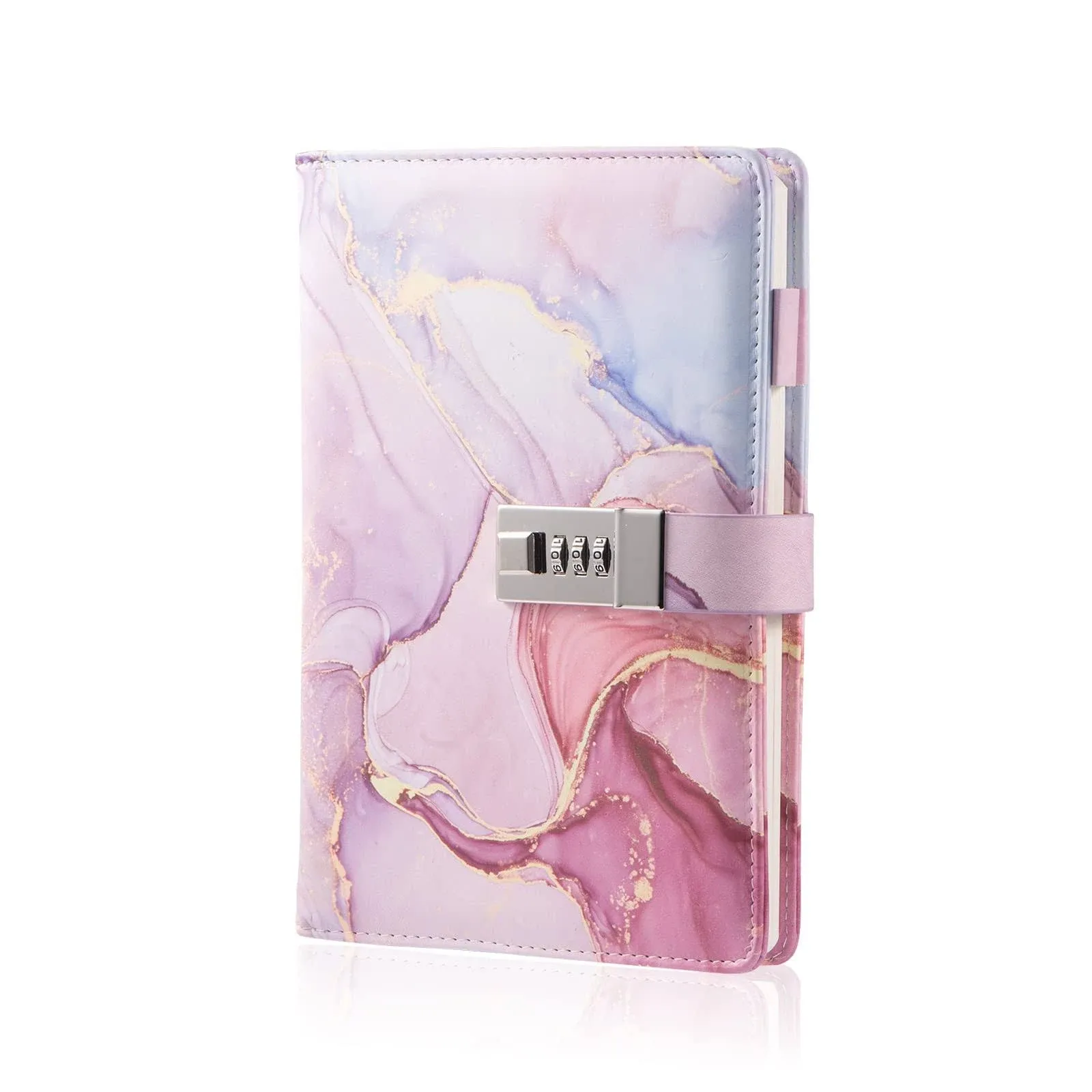 LMTNNB Marble Diary with Lock