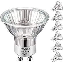 H&Z GU10 Halogen 35W Bulbs  6 pack GU10+C 120V 35W with 2800k Warm White  Long Lifespan GU10 MR16 Dimmable for Track & Recessed Lighting