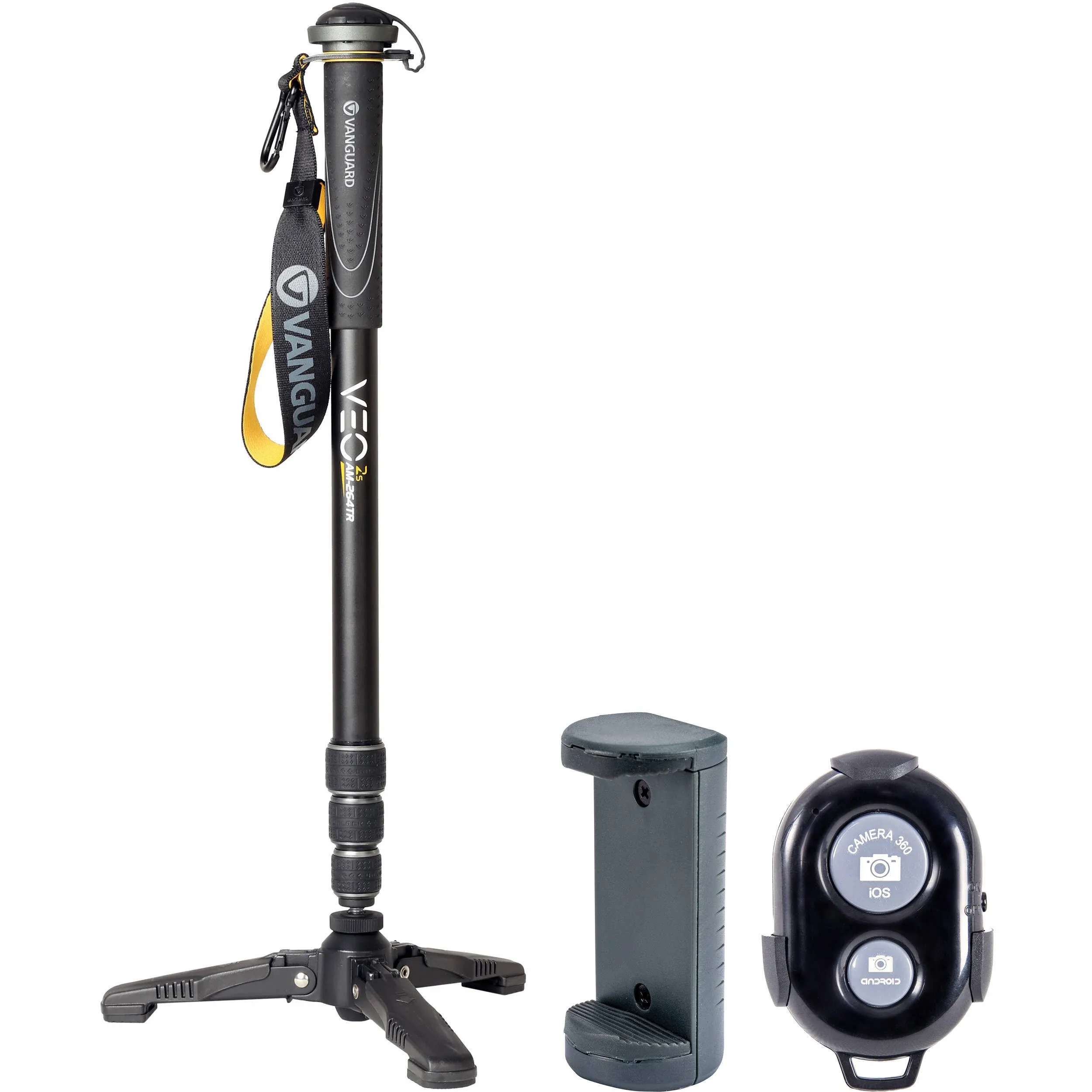 Vanguard VEO 2S AM-264TR Aluminum Monopod with Smartphone Holder and Bluetooth Remote