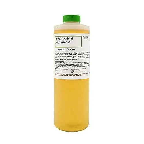 ALDON Innovating Science Simulated (Fake) Fluid with Glucose, 500mL - for Simulated Urinalysis Tests in School Labs Only - Cannot Be Used for Drug Test Evasion - The Curated Chemical Collection