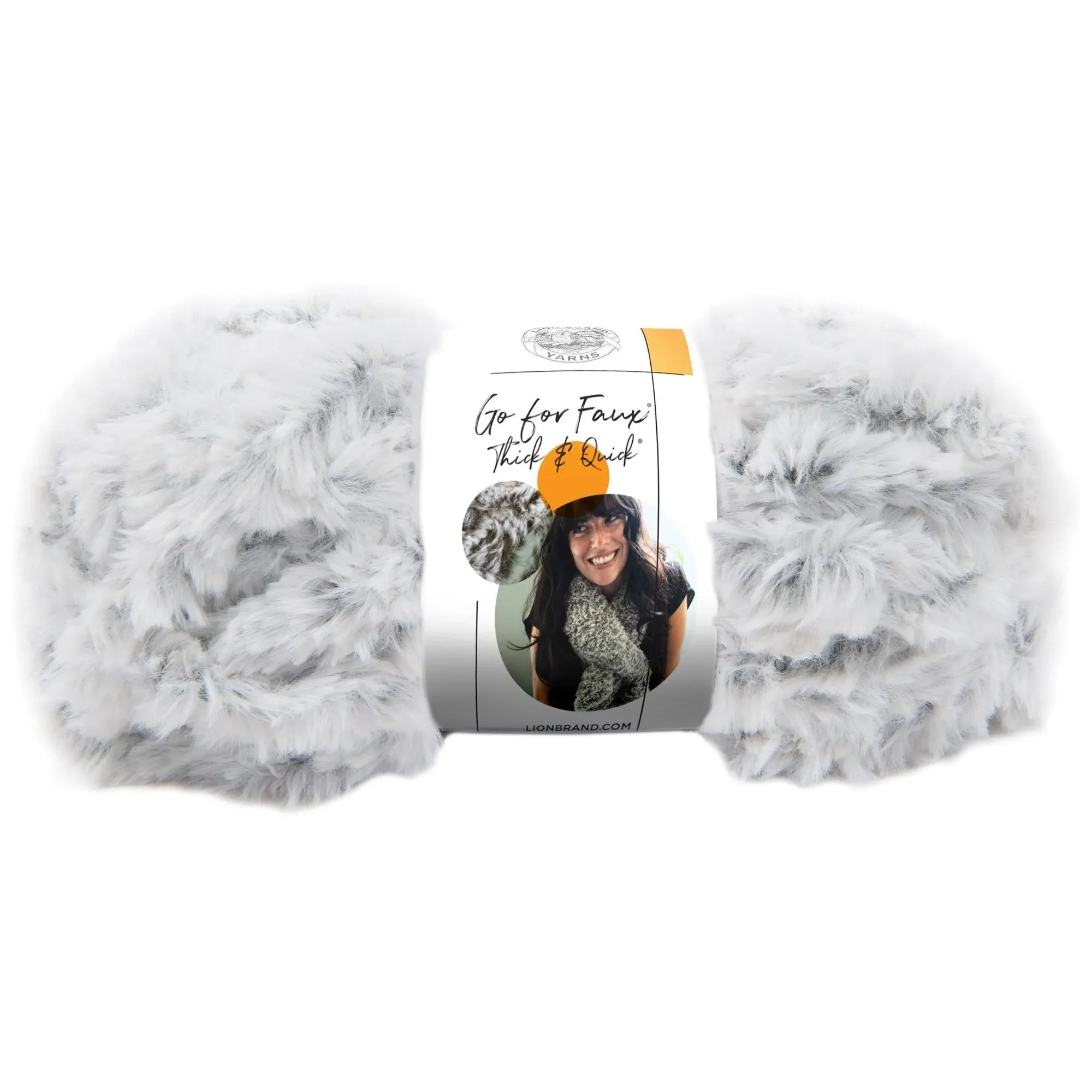 Lion Brand Go for Faux Thick & Quick Yarn - Mink